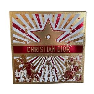 Dior Lunar New Year Gift Storage Box Red & Gold Logo 7.75 in x 7.75 in x 4in NEW